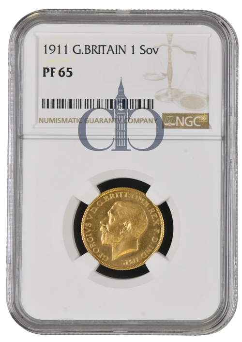 1911 Full Sovereign Proof reverse