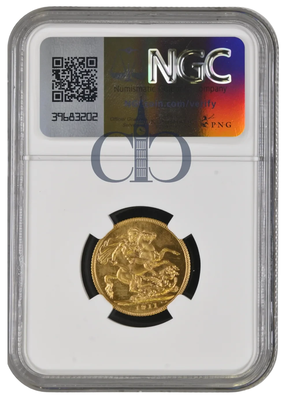 1911 Full Sovereign Proof obverse