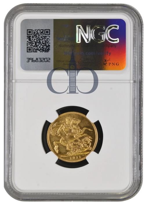 1911 Full Sovereign Proof obverse